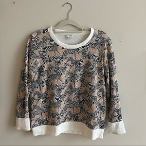 Zebra J.Crew Sweater